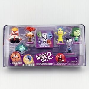 Disney Pixar INSIDE OUT 2 Collectible 7 Piece Action Figure Set + Surprise New L